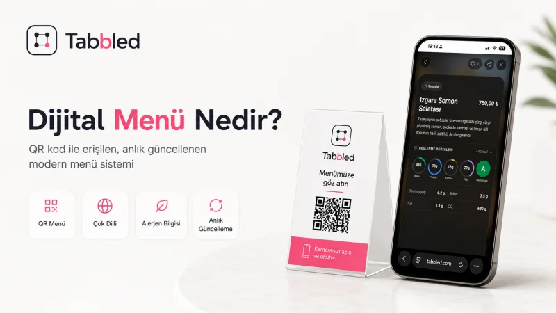 Dijital Menü Nedir? Restoran ve Oteller İçin 2026 Rehberi